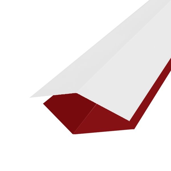 Aretier laque Ep. 0,50 Blanc RAL 9010 / Rouge brun RAL 3011 AZ 2M00