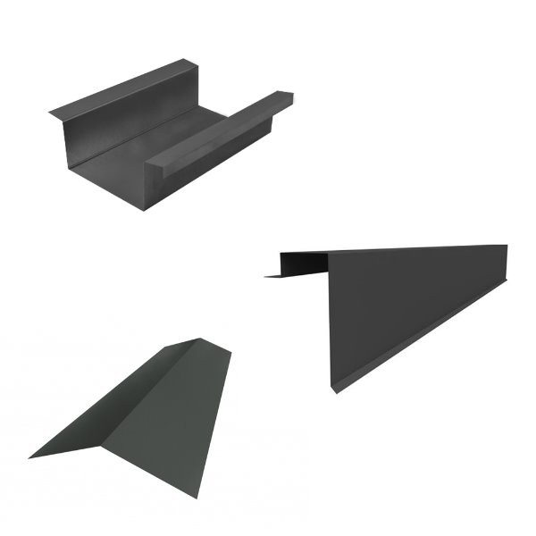 Pliage  aluminium laqué DF Ep. 0,90   Ardoise