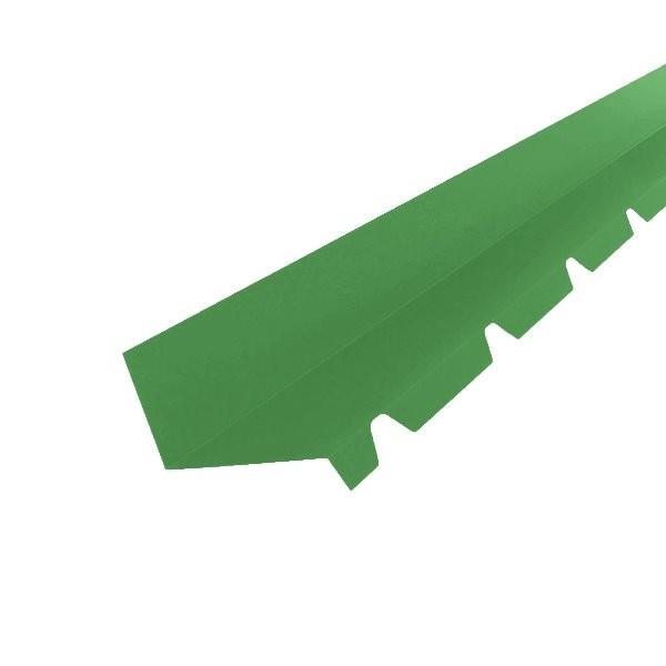 Solin crante laque Ep.0,50 Vert jaune RAL 6001 / Bleu ciel RAL 5015 AZ 1 M74