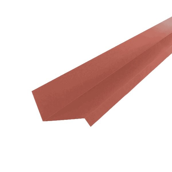 Solin  laqué Ep.DF 0,6_Rouge tuile RAL 8004