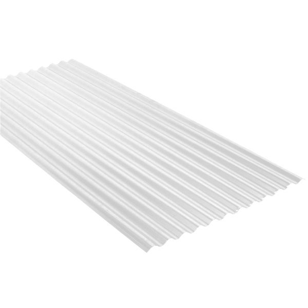 Ondulé aluminium laqué DF ép.0,90  Blanc