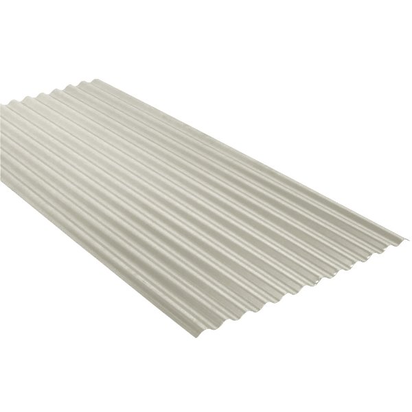 Ondulée laquée Ep. 0,75 Blanc gris