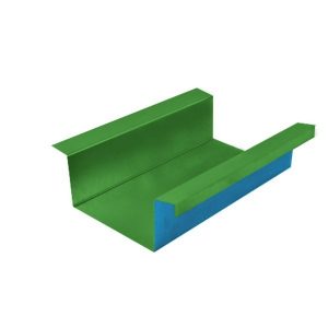 Cheneau laque Ep. 0,50 Vert jaune RAL 6001 / Bleu ciel RAL 5015 AZ 2M00