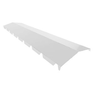 Faitière Crantée 1m74 aluminium laquée DF Ep. 0.90   Blanc