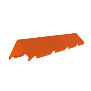 Faitiere crantee laquee Ep. 0,60 Rouge tuile 2001