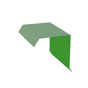 Bande de rive laque Ep. 0,60  Vert bornéo RAL 6021/ Vert jaune RAL 6001 AZ 2 M00