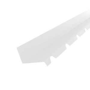 Solin crante laque Ep.0,60 Blanc RAL 9010 / Rouge brun RAL 3011 AZ 1 M74