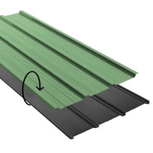 Nervure laquee Ep. 0,50 DF Vert borneo/Ardoise