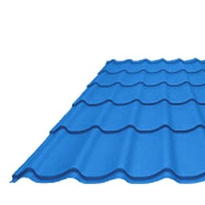 Tuile laquee Ep. 0,50 Bleu ciel / Vert jaune